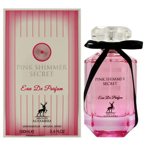 Pink Shimmer Secret by Maison Alhambra for Women - 3.4 oz EDP Spray